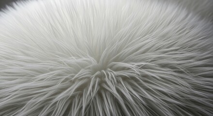 Obraz premium Close-up view of a fluffy, white surface with soft, radiating fibers. The texture is dense, almost cloud-like, suggesting softness and depth. 