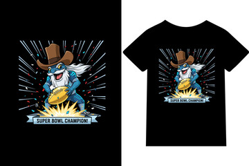 Super Bowl Champion- t-shirt design, quotes, typography, mug, poster design, quote.