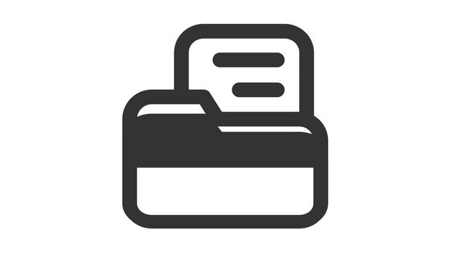 Animated folder icon