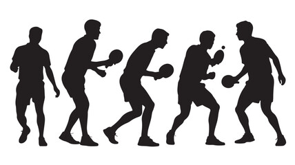 Man Dribbling Basketball Silhouette Isolated on White Background