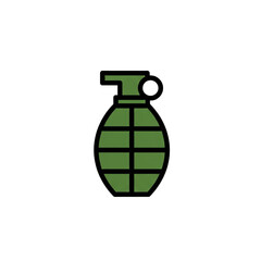 Military Hand Grenade Explosive Weapon Icon