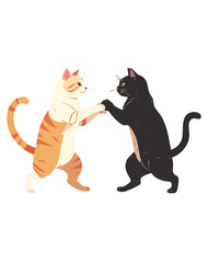 vector illustration of a cat