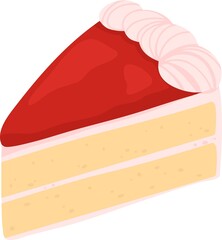 Hand draw Strawberry Shortcake Illustration. 