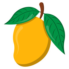 Delicious Tropical Mango Fruit Illustration © dhearr
