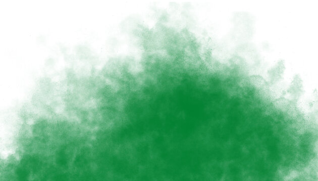Rising green fog effect, dense smoke cloud overlay png for horror, magic and Halloween design projects