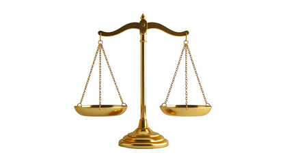 gold scales isolated on transparent background