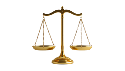 gold scales isolated on transparent background