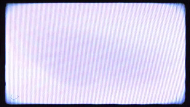 CRT TV Screen Static Noise, Analog Retro VHS Overlay, Video Effect.