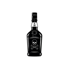  bottle isolated on black