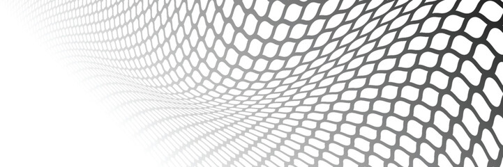 Mesh texture for black and white fishing nets. Grunge pattern for sportswear or soccer goals, volleyball nets, illustration. © SYAIFUL ANWAR