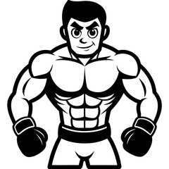 illustration of a boxer