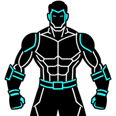 vector illustration of a football player