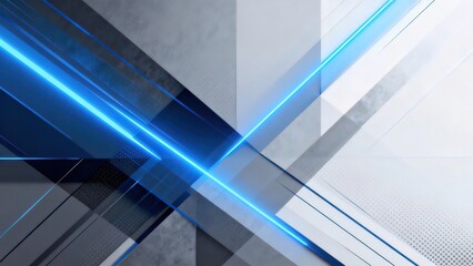 Abstract design with blue light lines