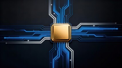 Microchip with circuit pathways