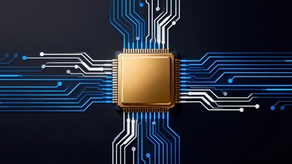 Microchip with circuit connections