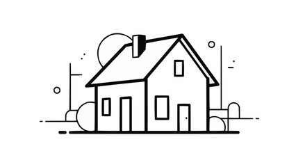 Fototapeta premium house in the sky