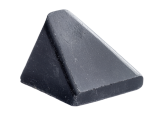 Black Pyramid Prism on Transparent Background