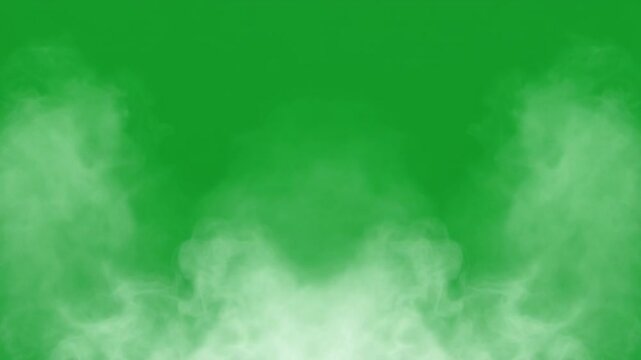 Green screen smoke effect for video editing and VFX