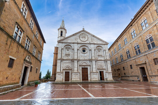 The Pienza Cathedral (Cattedrale di Santa Maria Assunta) is a fine example of Renaissance architecture built in Pienza, Tuscany, commissioned by Pope Pius II.