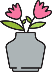 Flower Plant Vase Icon
