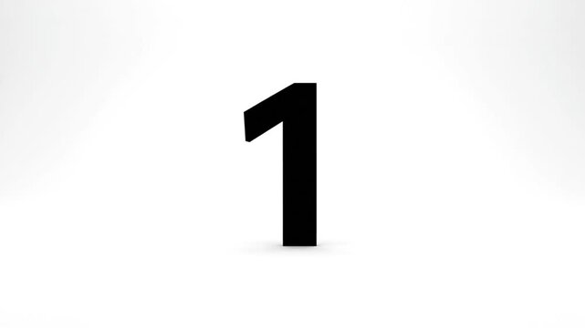Animated Countdown from 3 to 1 with the Year 2026 for New Year Celebration