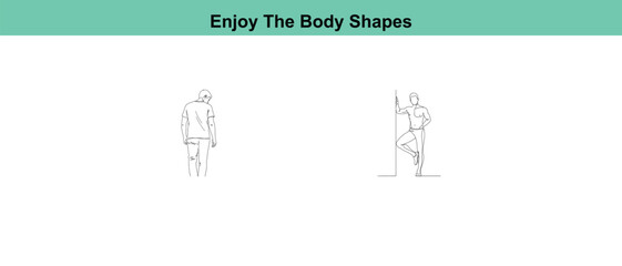 Enjoy the body shapes in different poses and perspectives