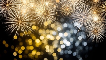 Glimmering cascade of festive brilliance, celebrating joyous moments with bursts of radiance