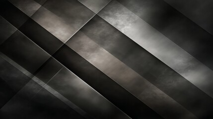 Dark geometric abstract background with layered transparent polygons, overlapping triangles, soft gradients, and modern monochrome design.