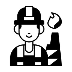Gas engine mechanic icon