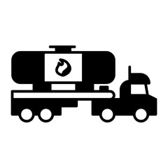 Gasoline tank car icon