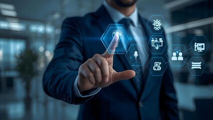 AI Automation Concept for Smart Business Workflow