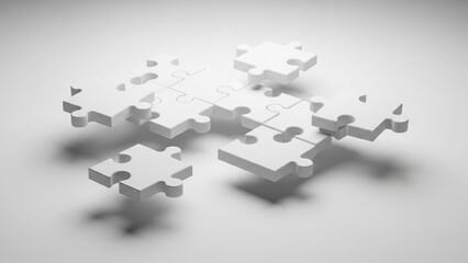 パズル　白　壁紙