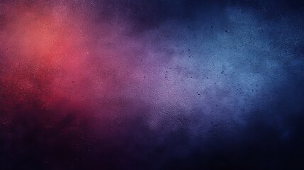 Dark grunge textured abstract background with blended blue red and purple tones, vintage rough surface and soft vignette effect