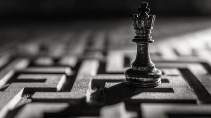 Abstract business concept symbolizing decision-making and strategic control