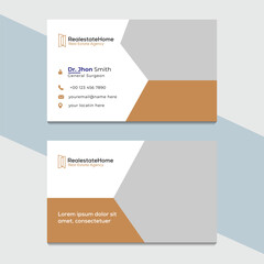 Real estate modern business card template