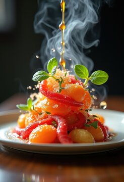 Innovative Molecular Gastronomy Vegetable Creations Spectacular Michelin Star Presentation Edible Science Transformation