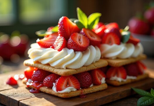 Lush Strawberry Shortcake Whipped Layers Creamy Tease Berry Burst Bliss