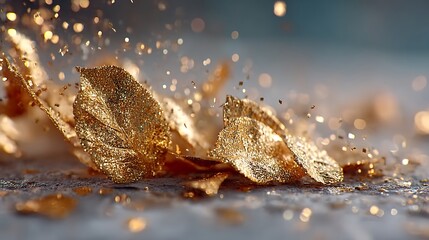 Luxury golden sparkle design high resolution photo