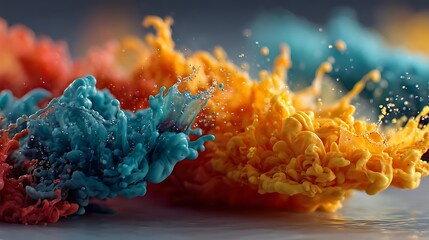 Modern art splash high resolution background