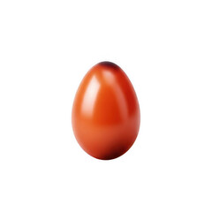 Smooth shiny orange egg abstract simple minimal object