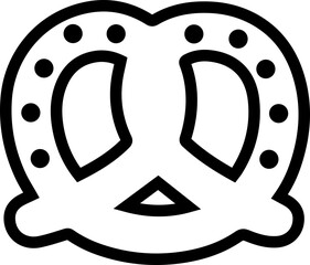 Bavarian Pretzel Cartoon Food