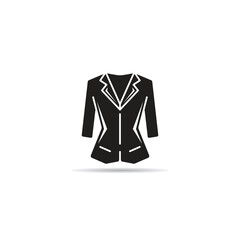 women jacket icon illustration