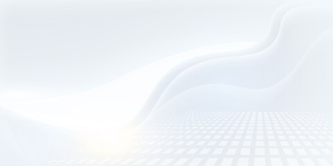 Abstract grey background poster with dynamic waves. technology network Vector10