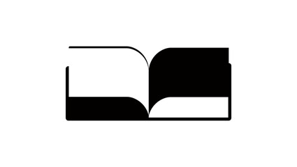 book of good and evil, black isolated silhouette