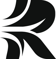 Abstract Flow Letter R Logo