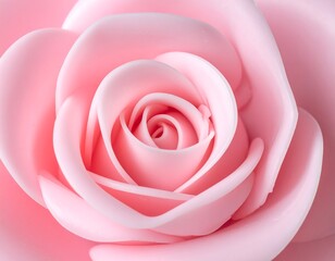 Close-up of a perfectly formed pink rose, soft and delicate (2)