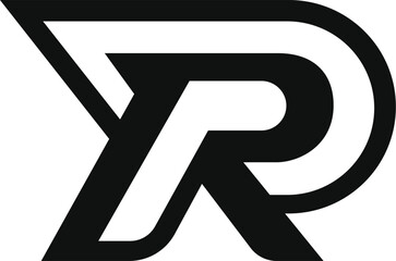Geometric Letter R Logo Icon