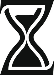 Minimal Hourglass Logo Symbol