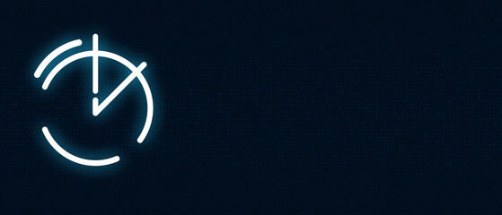 Digital Productivity, Speed, and On-Time Completion Symbol