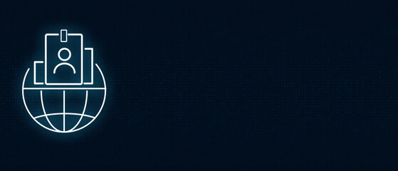 Worldwide Digital Registration and Secure Credentials Symbol